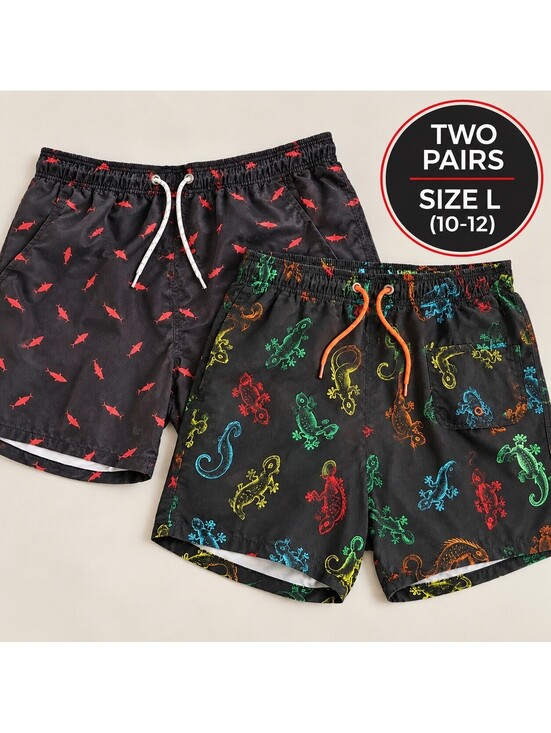 Wonder Nation Other - Bundle: 2 Pairs of Swim Trunks Boy's 10/12